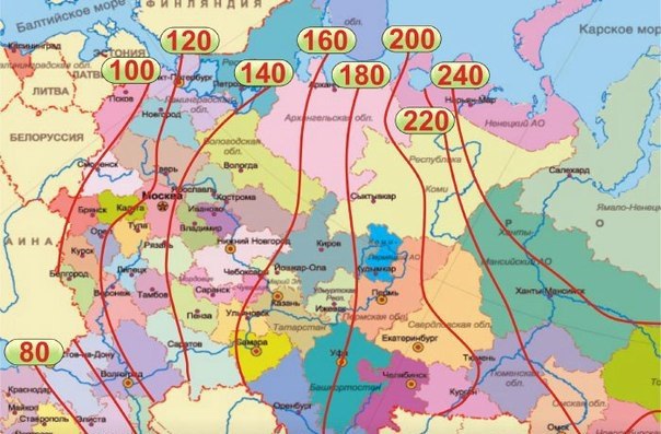 Глубина промерзания Глубина промерзания