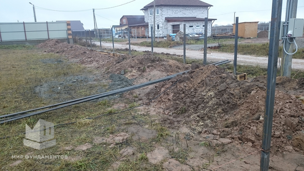 До установки столбчатого фундамента